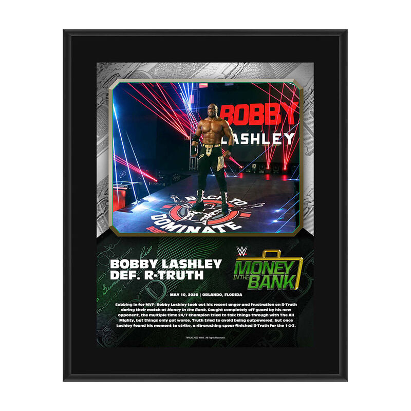 Bobby Lashley Money In The Bank 2020 10 x 13 Limited Edition Plaque Pwcatalog