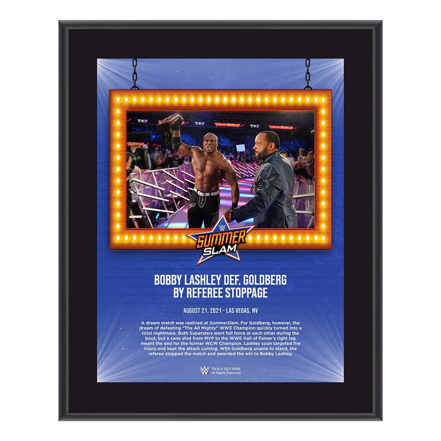 Bobby Lashley SummerSlam 2021 10x13 Commemorative Plaque Pwcatalog
