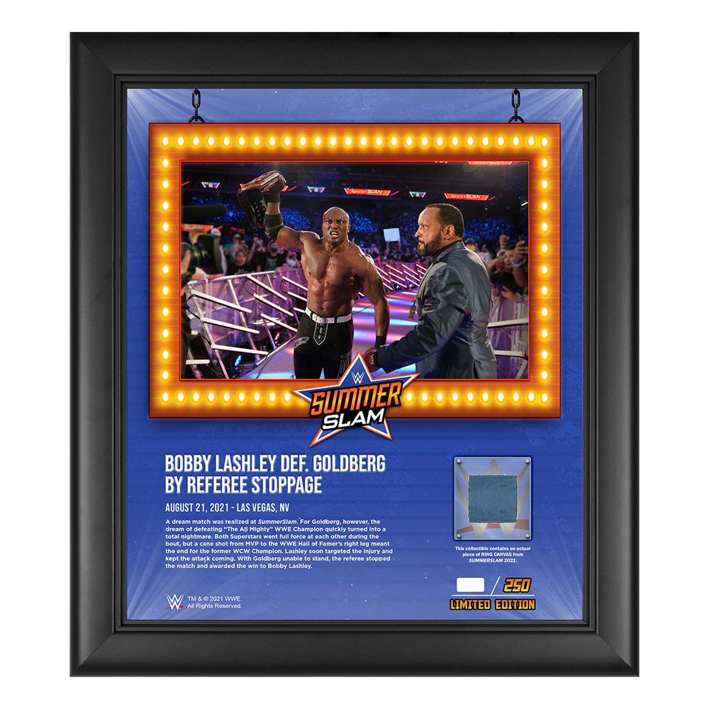 Bobby Lashley SummerSlam 2021 15x17 Commemorative Plaque