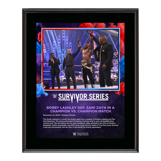 Bobby Lashley Survivor Series 2020 10 x 13 Commemorative Plaque