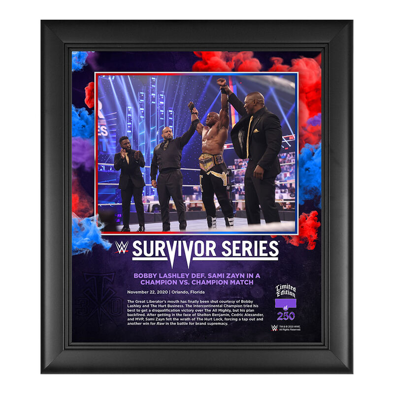 Bobby Lashley Survivor Series 2020 15 x 17 Commemorative Plaque