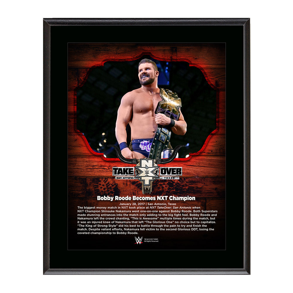 Bobby Roode NXT TakeOver San Antonio 10 x 13 Commemorative Photo Plaque Pwcatalog