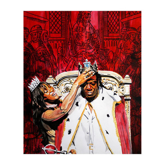 Booker T King Booker & Sharmell 11 x 14 Rob Schamberger Art Print
