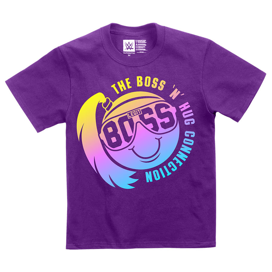 Boss 'n' Hug Connection Smiley Face Youth Authentic T-Shirt Pwcatalog