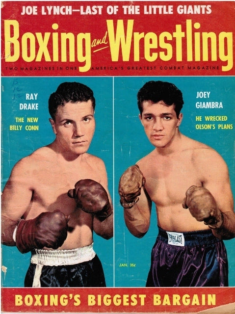 Boxing & Wrestling January 1956 Magazine PWcatalog