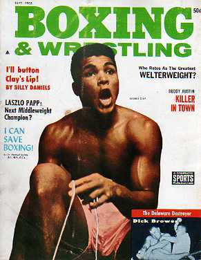 Boxing & Wrestling September 1963 Magazine PWcatalog