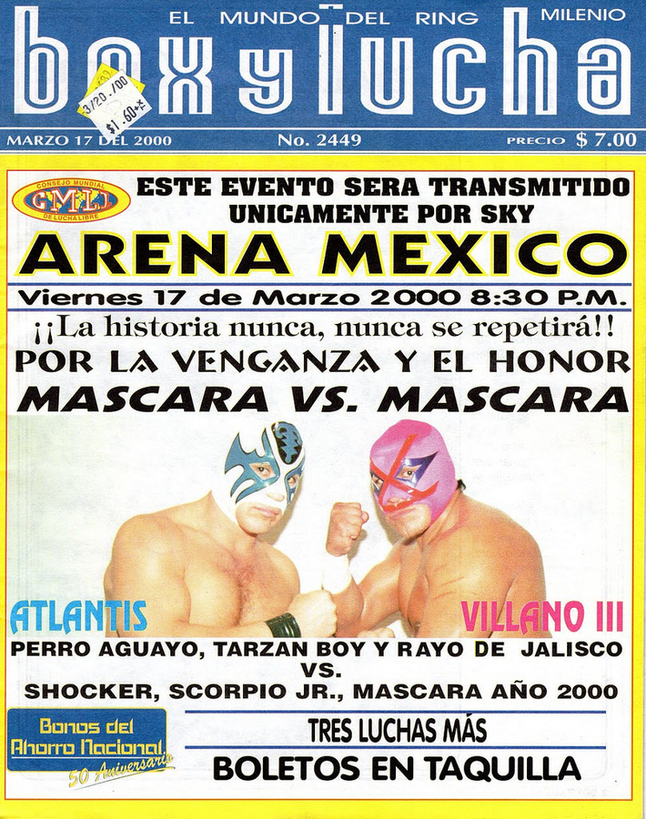 Box Y Lucha Volume 2449 Magazine PWcatalog