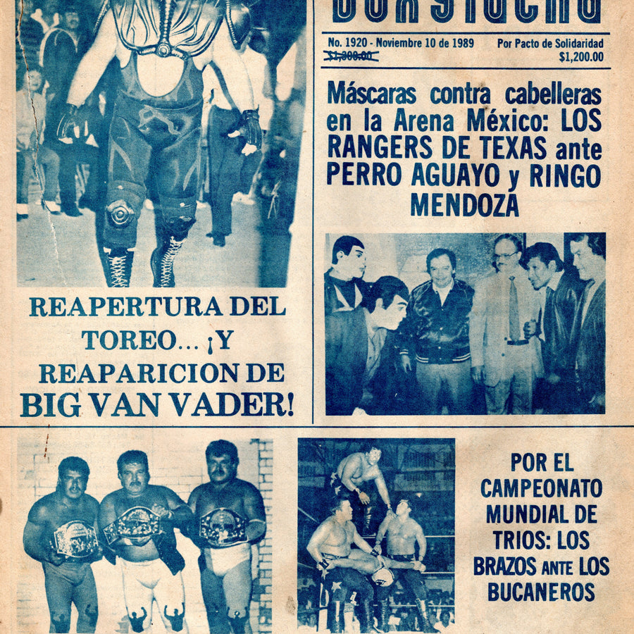 Box y Lucha 1989 November 10th, 1989 Magazine PWcatalog