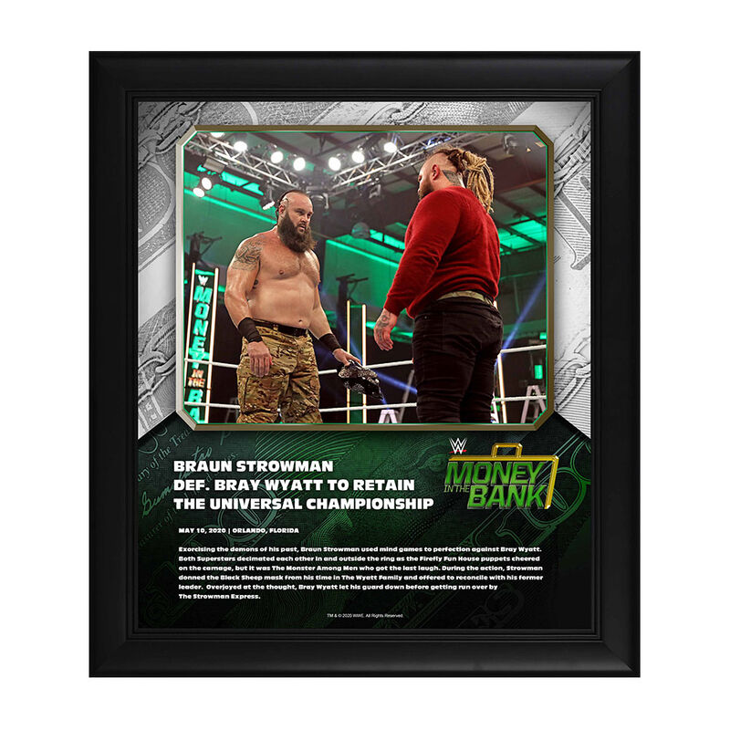 Braun Strowman Money In The Bank 2020 15 x 17 Limited Edition Plaque Pwcatalog