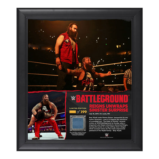 Bray Wyatt Battleground 15 x 17 Framed Ring Canvas Photo Collage