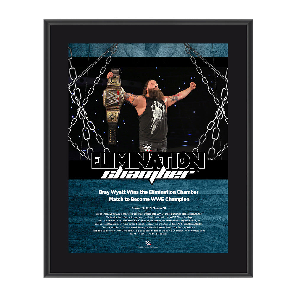 Bray Wyatt Elimination Chamber 2017 10 x 13 Commemorative Photo Plaque Pwcatalog
