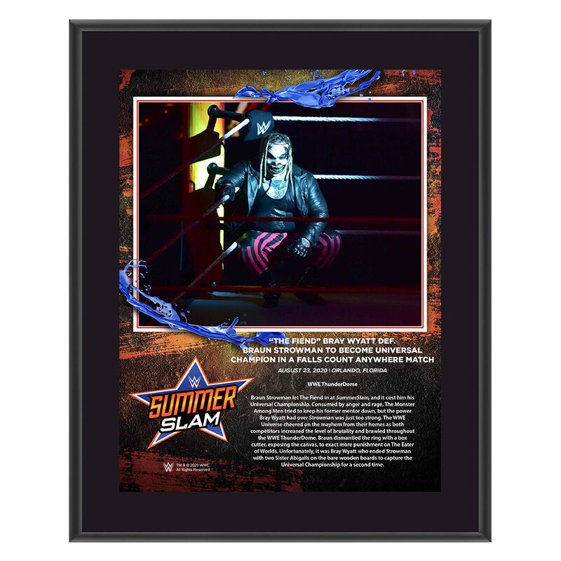 Bray Wyatt SummerSlam 2020 10x13 Commemorative Plaque Pwcatalog