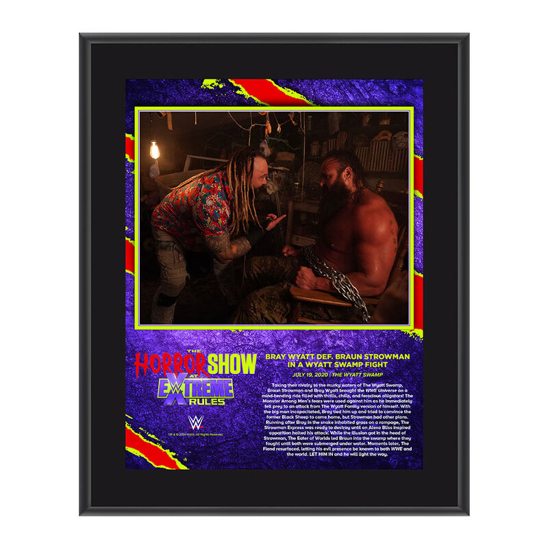 Bray Wyatt The Horror Show At Extreme Rules 2020 10x13 Commemorative Plaque Pwcatalog