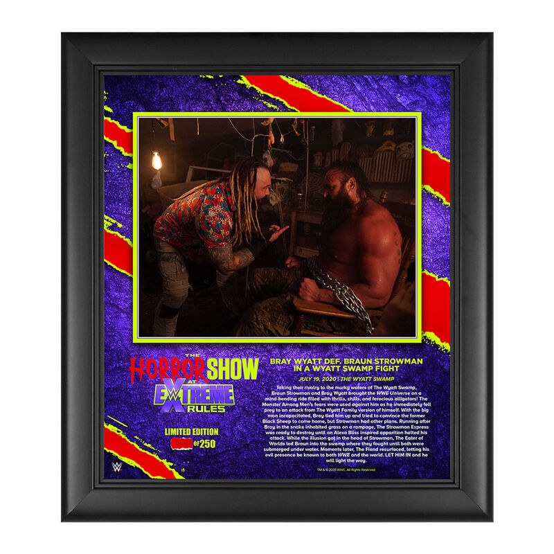 Bray Wyatt The Horror Show At Extreme Rules 2020 15x17 Commemorative Limited Edition Plaque Pwcatalog