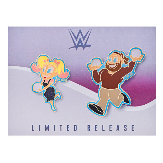 Bray Wyatt & Alexa Bliss Snowball Fight Limited Edition Pin Set