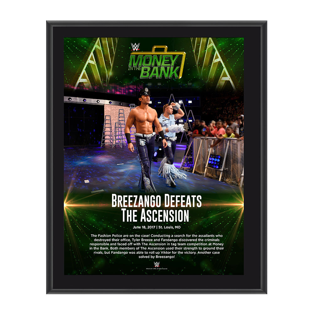 Breezango Money in the Bank 2017 10 x 13 Commemorative Photo Plaque Pwcatalog