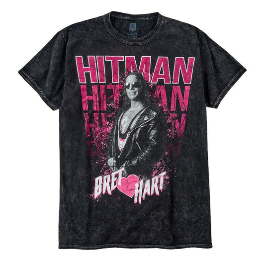 Bret Hart Hitman Mineral Wash T-Shirt