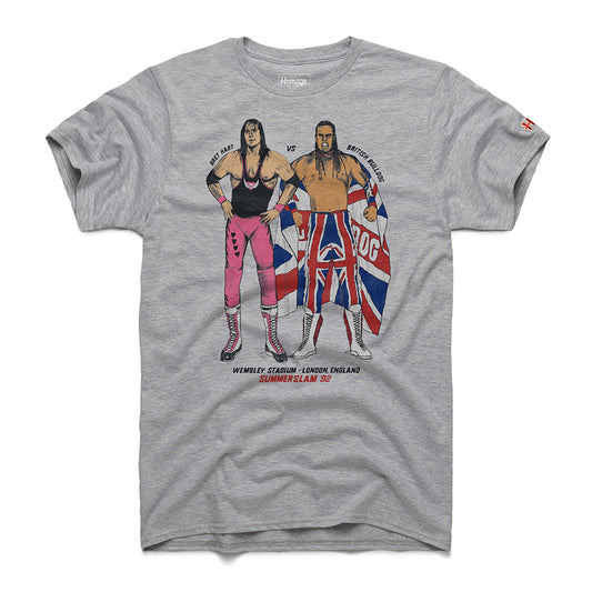 Bret Hart vs. British Bulldog Homage T-Shirt