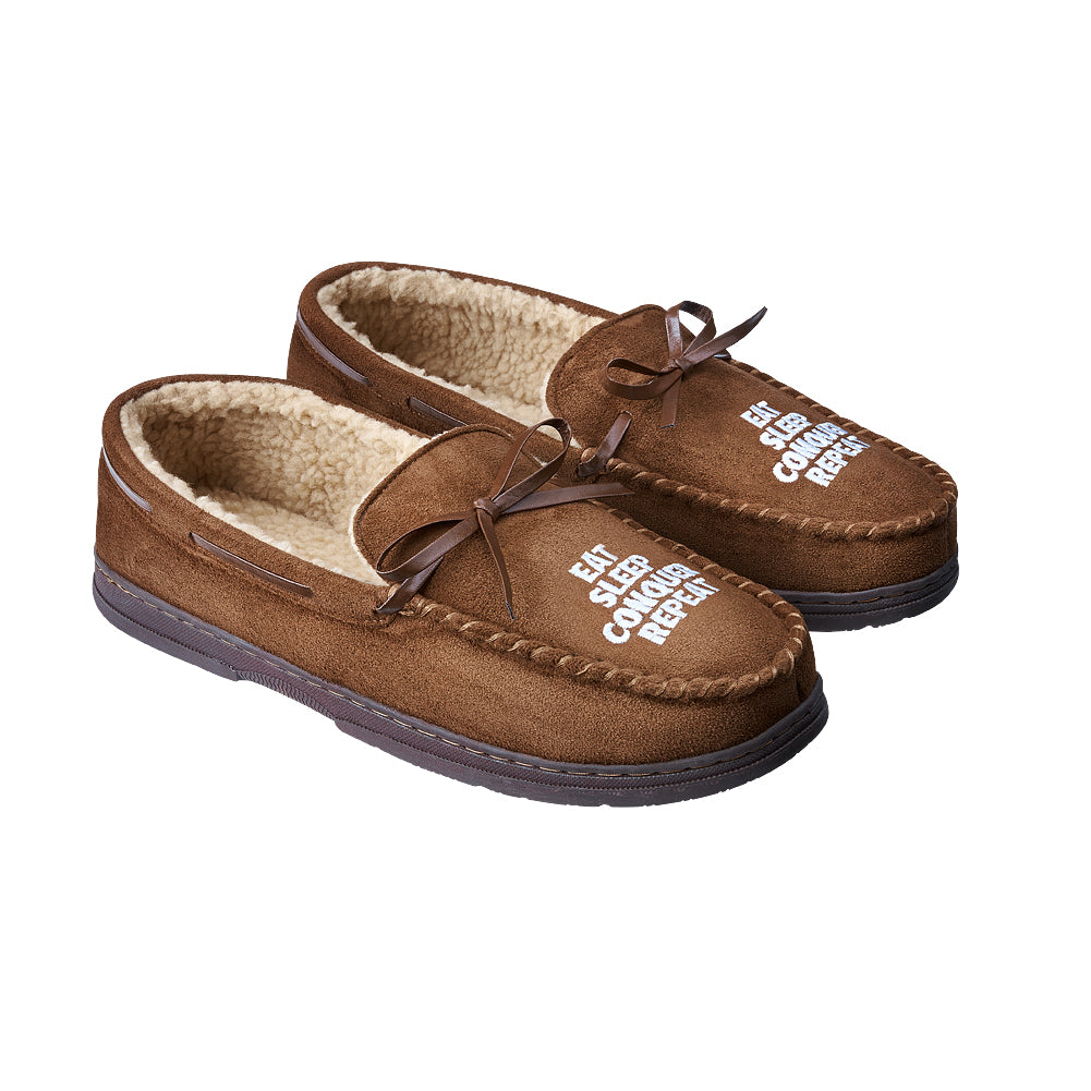 Brock Lesnar Eat, Sleep, Conquer, Repeat Moccasin Slipper Pwcatalog