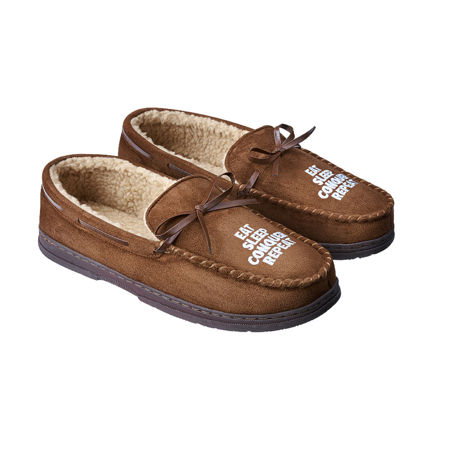 Brock Lesnar Eat, Sleep, Conquer, Repeat Moccasin Slipper