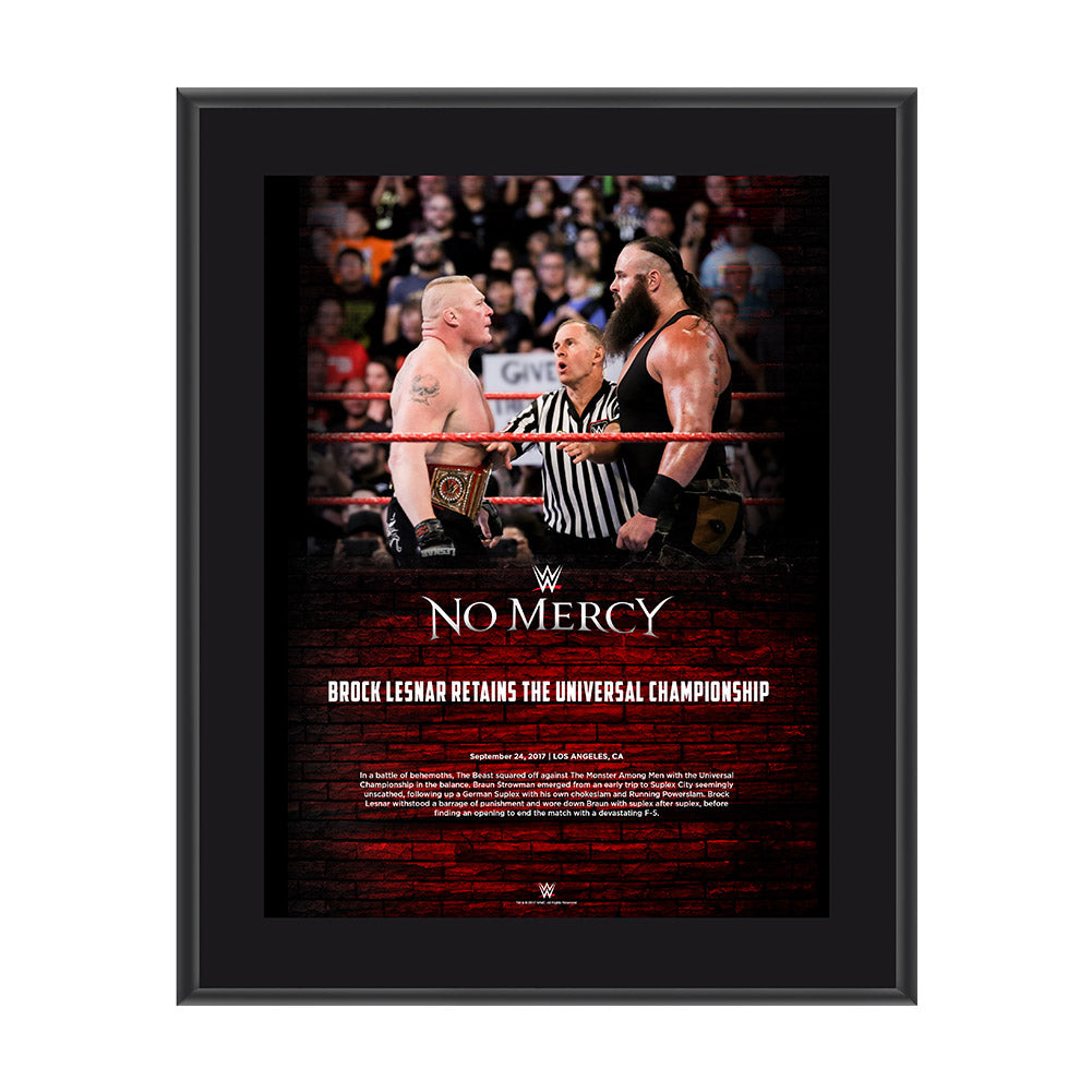 Brock Lesnar No Mercy 2017 10 x 13 Commemorative Photo Plaque Pwcatalog