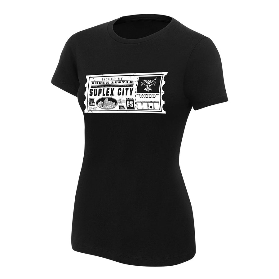 Brock Lesnar One Way Ticket Women's Authentic T-Shirt Pwcatalog
