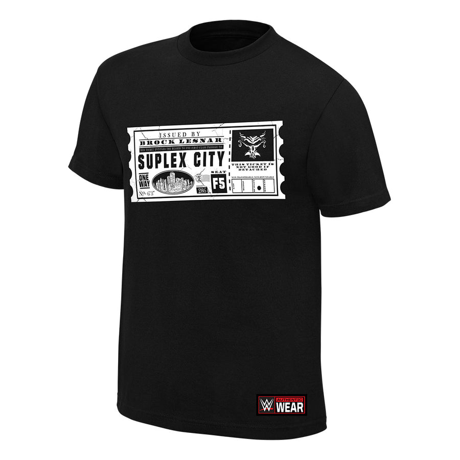 Brock Lesnar One Way Ticket Youth Authentic T-Shirt Pwcatalog