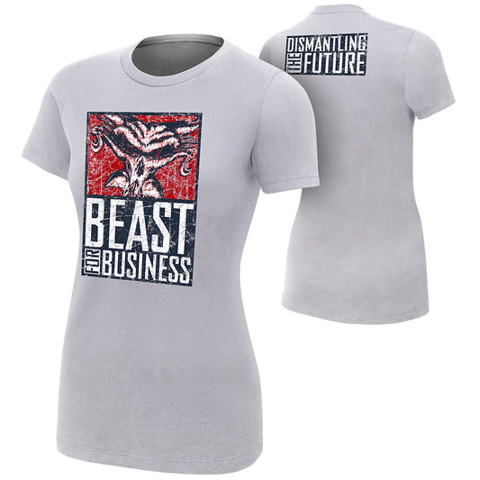 Brock Lesnar & Paul Heyman Beast For Business Women's Authentic T-Shirt