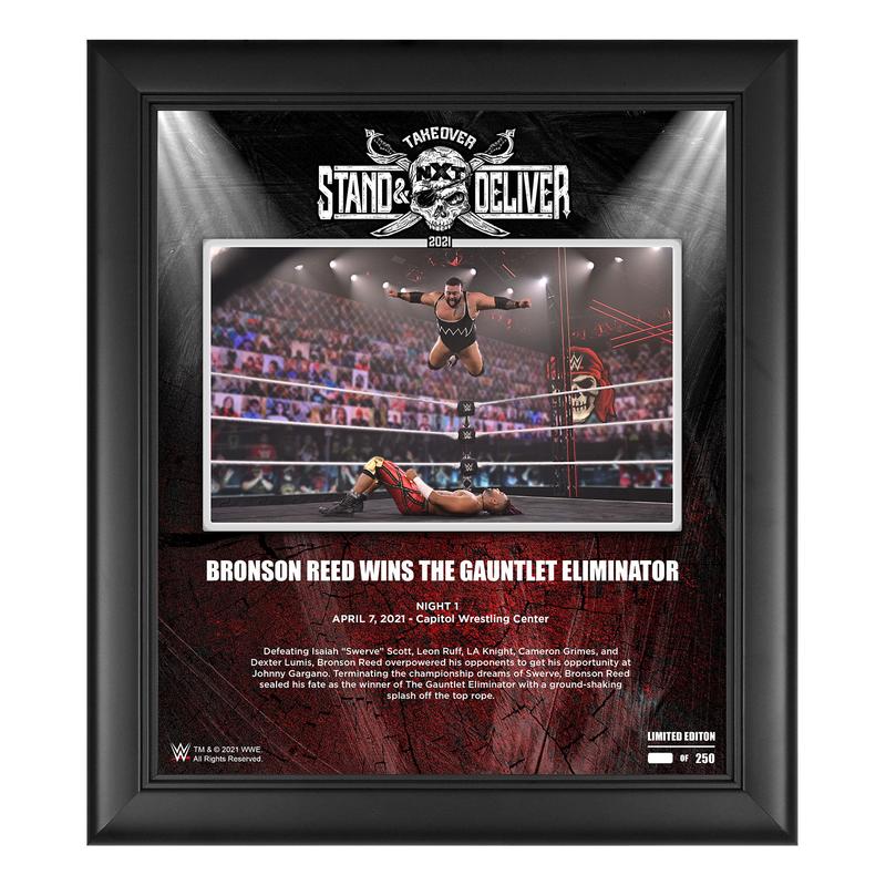 Bronson Reed NXT TakeOver Stand & Deliver 15x17 Commemorative Plaque Pwcatalog