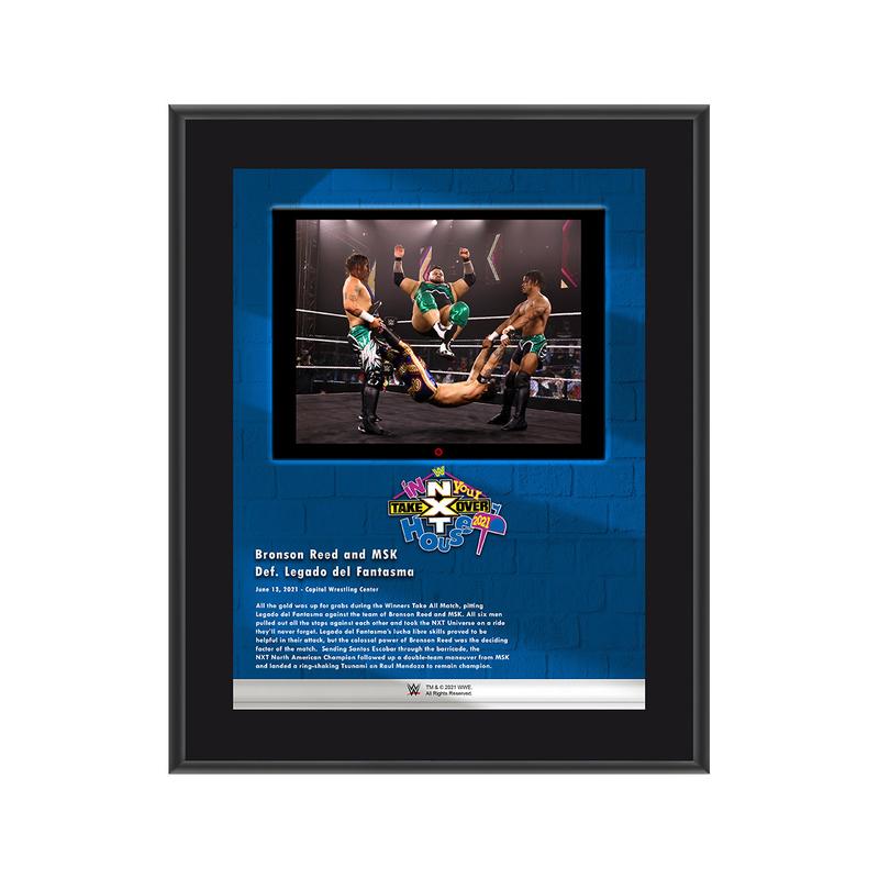 Bronson Reed & MSK NXT TakeOver In Your House 2021 10x13 Commemorative Plaque