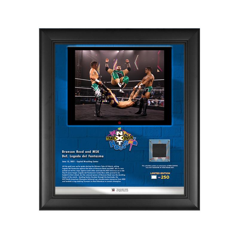 Bronson Reed & MSK NXT TakeOver In Your House 2021 15x17 Commemorative Plaque Pwcatalog