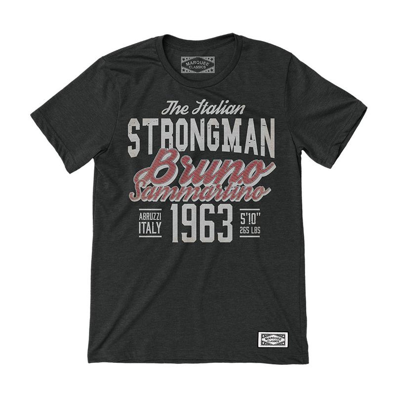 Bruno Sammartino The Italian Strongman Marquee Classic T-Shirt Pwcatalog