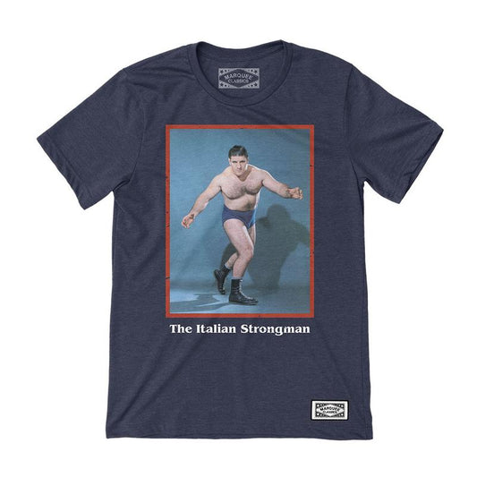 Bruno Sammartino The Italian Strongman Photo Marquee Classic T-Shirt Pwcatalog