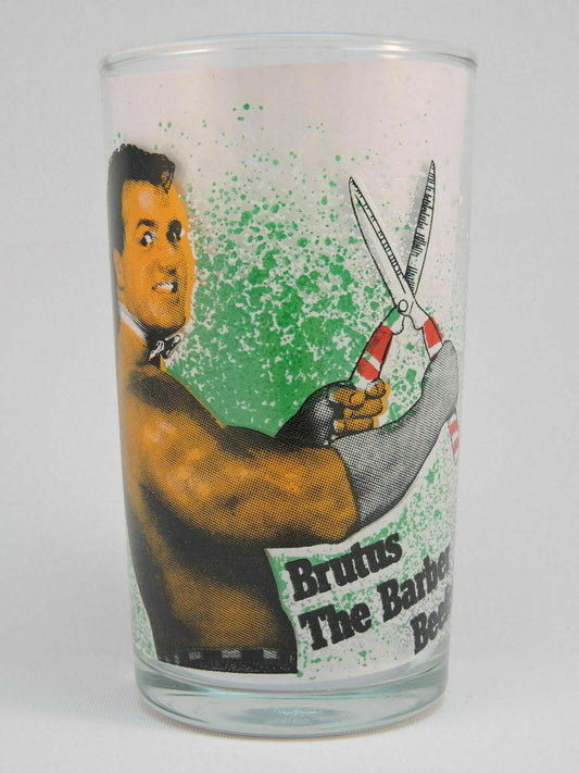 Brutus Beefcake peanut butter jar glass