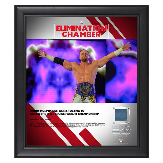 Buddy Murphy Elimination Chamber 2019 15 x 17 Framed Plaque w Ring Canvas Pwcatalog