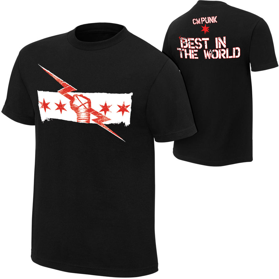 CM Punk Best In The World Black T-Shirt Pwcatalog