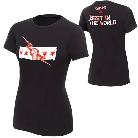 CM Punk Best In The World Women's Black T-Shirt