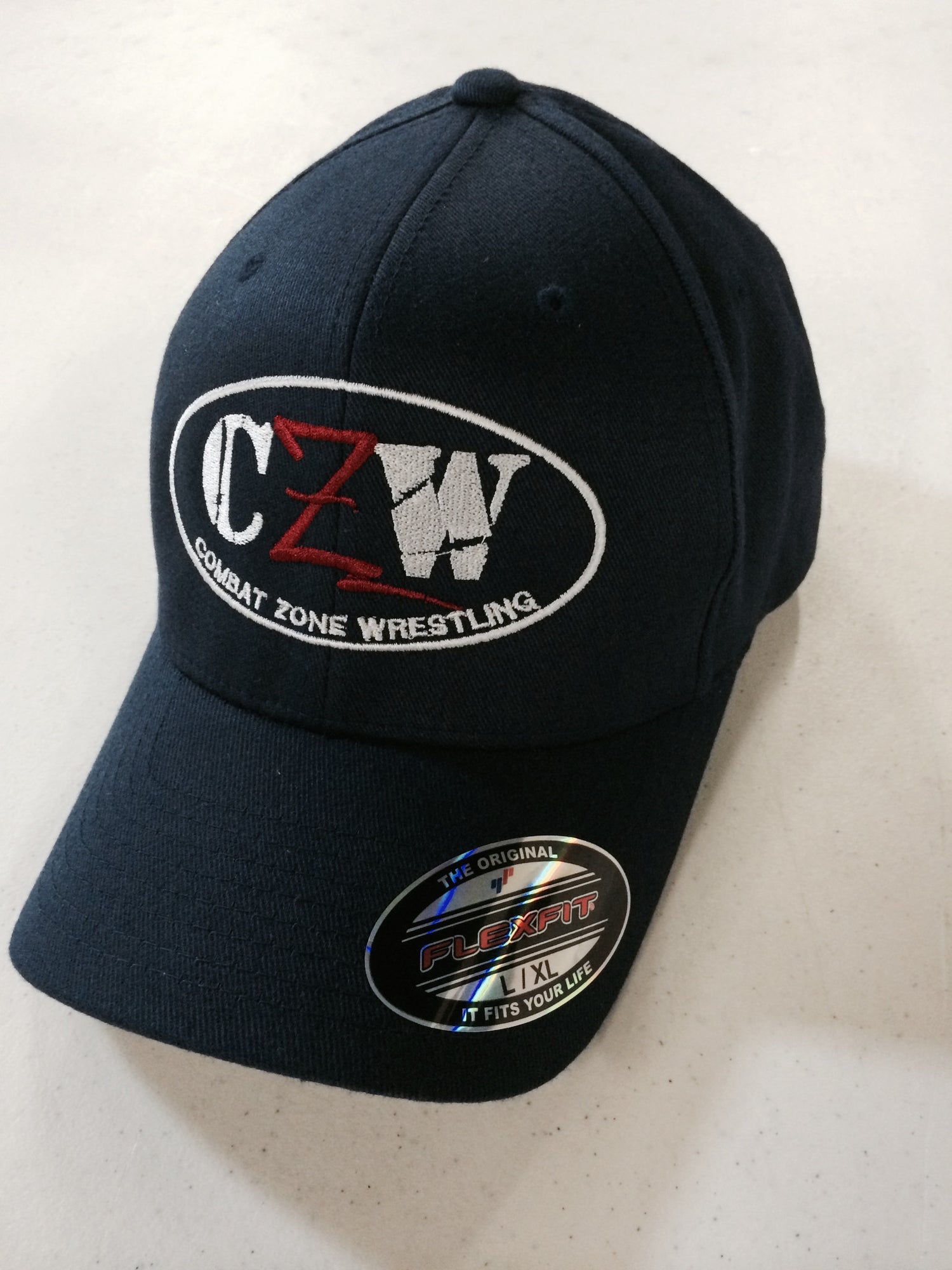 CZW Navy Flex Fit Hat Pwcatalog