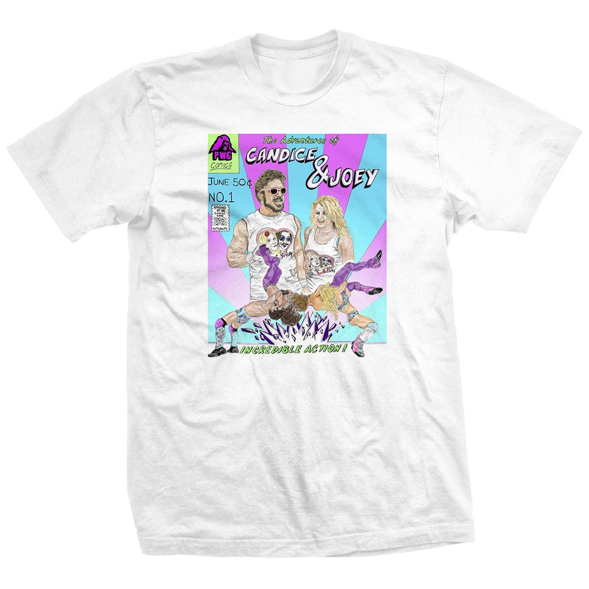 Candice & Joey Comic Book T-Shirt Pwcatalog