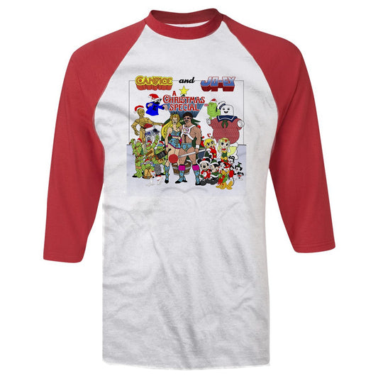 Candice & Joey Ugly Christmas Sweater Baseball T-Shirt