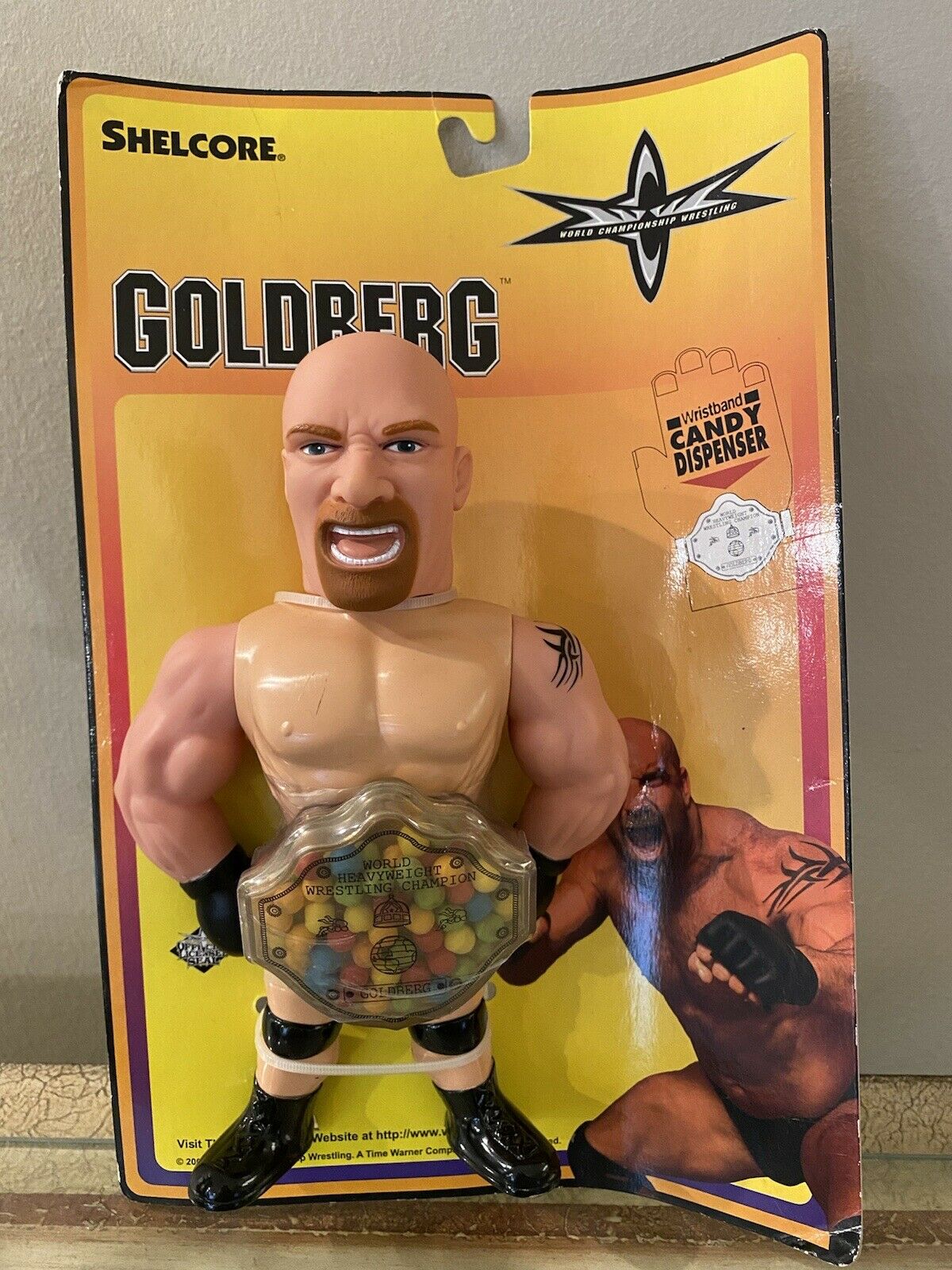 WCW Candy Bank Shelcore Inc Goldberg PWcatalog