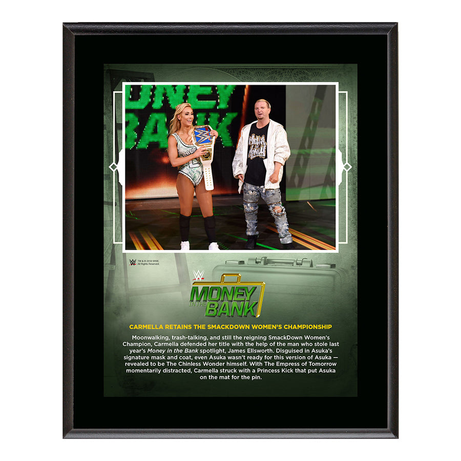 Carmella Money in The Bank 2018 10 x 13 Plaque Pwcatalog
