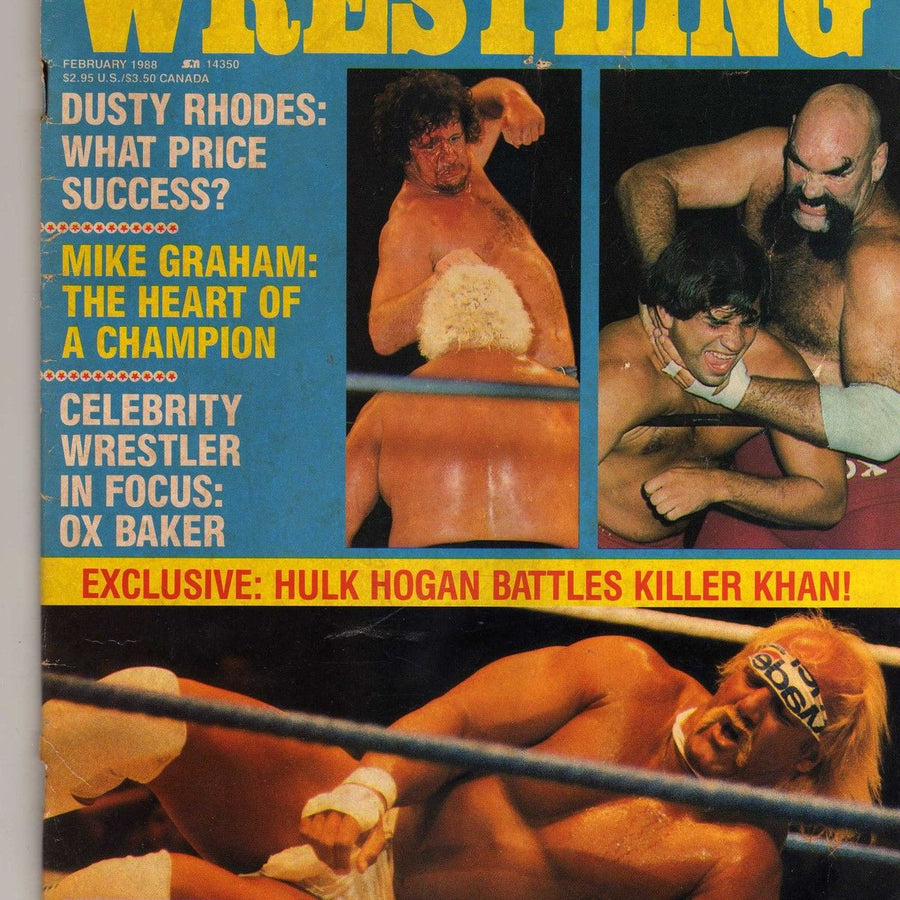 Celebrity Wrestling February 1988 Magazine PWcatalog