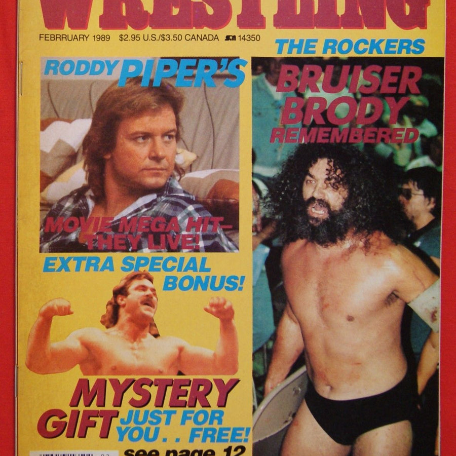 Celebrity Wrestling February 1989 Magazine PWcatalog
