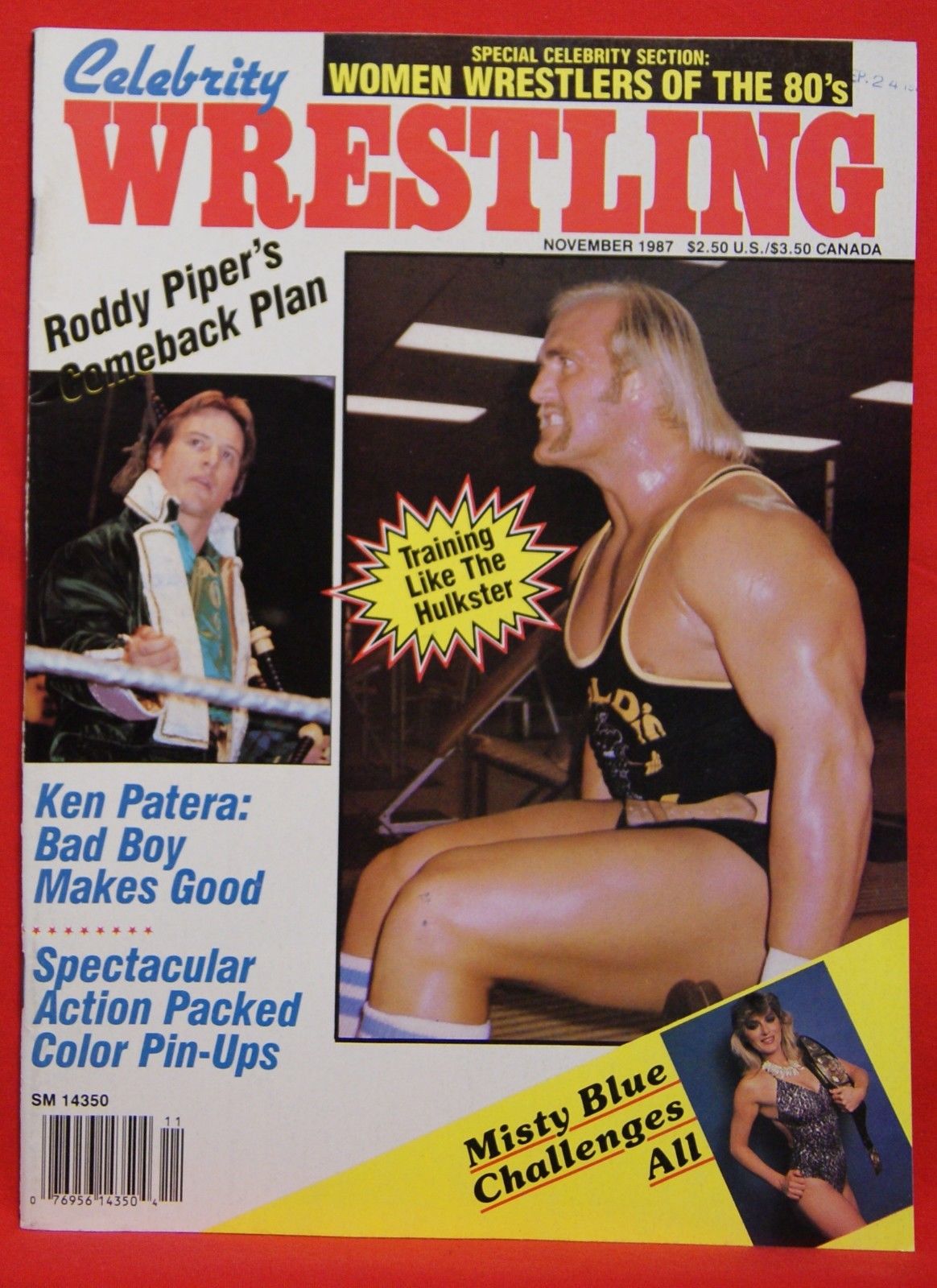 Celebrity Wrestling November 1987 Magazine PWcatalog