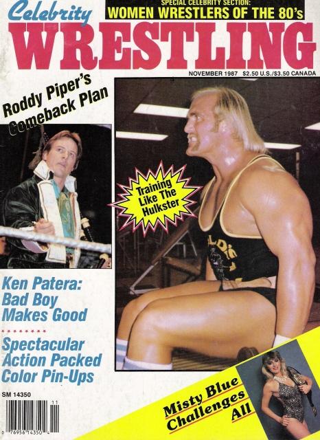 Celebrity Wrestling November 1987 Magazine PWcatalog
