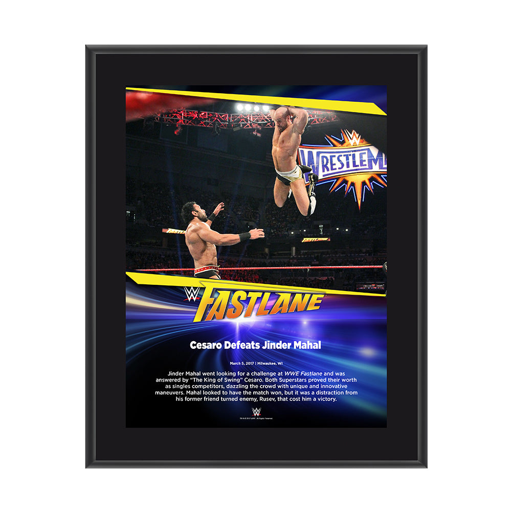 Cesaro FastLane 2017 10 X 13 Commemorative Photo Plaque Pwcatalog
