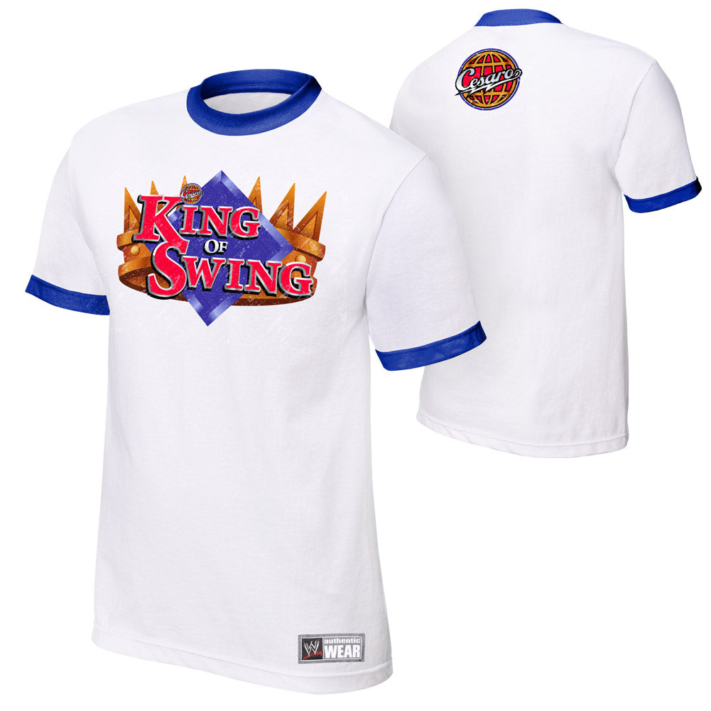 Cesaro King Of Swing White T-Shirt Pwcatalog
