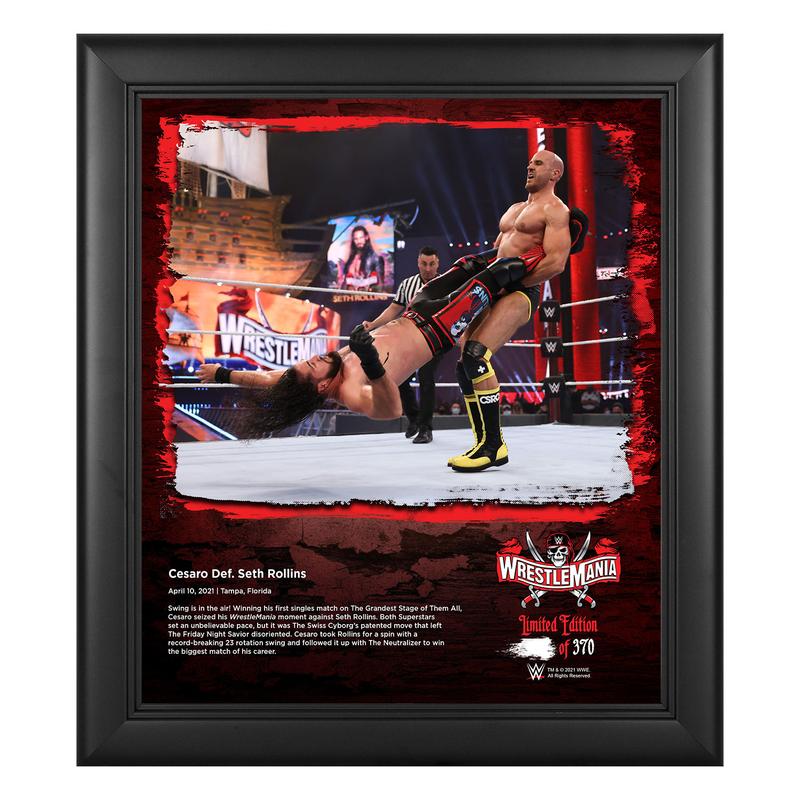 Cesaro WrestleMania 37 15x17 Commemorative Plaque Pwcatalog