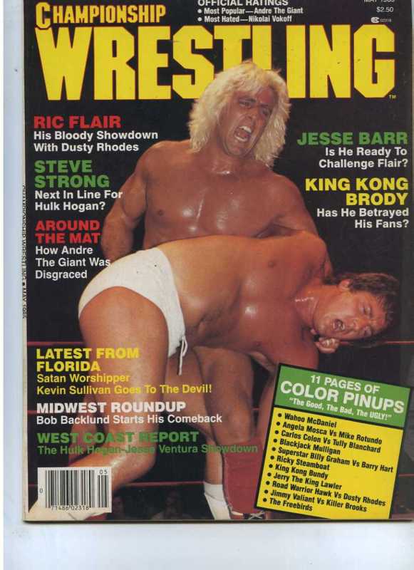 Championship Wrestling May 1985 Magazine PWcatalog
